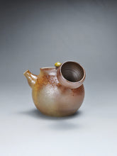 Load image into Gallery viewer, Wood Fired Tall Side Handle Nixing Teapot by Li Wenxin 李文新柴烧坭兴高侧把壶 115ml
