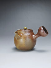 Load image into Gallery viewer, Wood Fired Tall Side Handle Nixing Teapot by Li Wenxin 李文新柴烧坭兴高侧把壶 115ml
