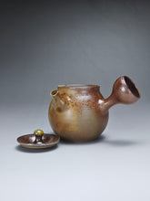 Load image into Gallery viewer, Wood Fired Tall Side Handle Nixing Teapot by Li Wenxin 李文新柴烧坭兴高侧把壶 115ml
