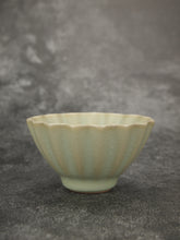 Load image into Gallery viewer, 80ml Renaissance Series Ruyao Six Lobe Teacup 汝窑复古釉十六瓣杯
