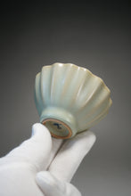 Load image into Gallery viewer, 80ml Renaissance Series Ruyao Six Lobe Teacup 汝窑复古釉十六瓣杯
