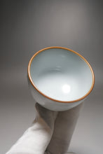 Load image into Gallery viewer, 80ml Moon White Ruyao Shangshan Teacup 月白汝窑上善杯
