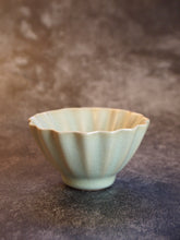 Load image into Gallery viewer, 80ml Renaissance Series Ruyao Six Lobe Teacup 汝窑复古釉十六瓣杯
