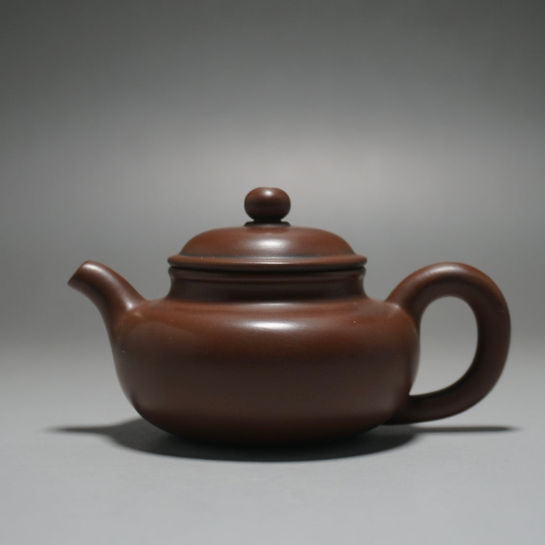 85ml Little Fanggu Nixing Teapot by Li Wenxin 李文新坭兴扁仿古