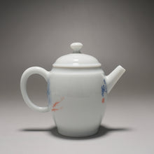 Load image into Gallery viewer, Qinghua Koi Jingdezhen Fine Porcelain Teapot by Master KuangShi 青花匡石手绘高士壶-锦鲤 85ml
