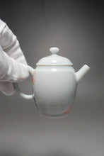 Load image into Gallery viewer, Qinghua Bird Jingdezhen Fine Porcelain Teapot by Master KuangShi 青花匡石手绘高士壶-乌鸦奇石 85ml
