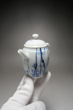 Load image into Gallery viewer, Qinghua Plum Blossoms Jingdezhen Fine Porcelain Teapot by Master KuangShi 青花匡石手绘高士壶-梅花 85ml
