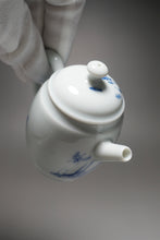 Load image into Gallery viewer, Qinghua Orchid Jingdezhen Fine Porcelain Teapot by Master KuangShi 青花匡石手绘高士壶-兰花 85ml

