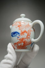 Load image into Gallery viewer, Qinghua Bird Jingdezhen Fine Porcelain Teapot by Master KuangShi 青花匡石手绘高士壶-乌鸦奇石 85ml
