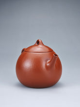 Load image into Gallery viewer, Fully Handmade Zhuni Dragon Egg Teapot by YuBo 余波极品朱泥龙蛋壶 150ml
