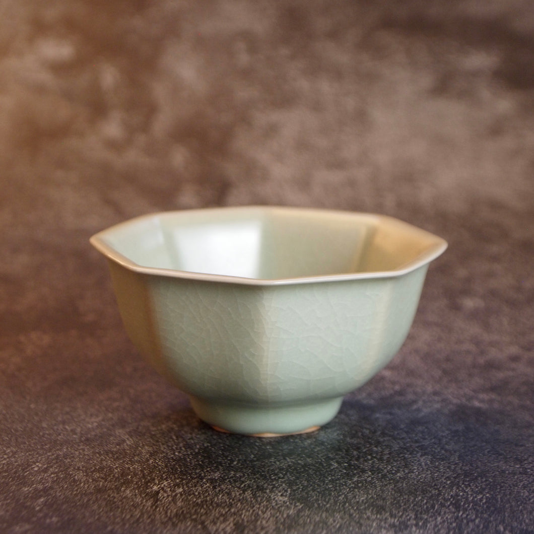 90ml Renaissance Series Ruyao Octagon Teacup 汝窑复古釉八方杯