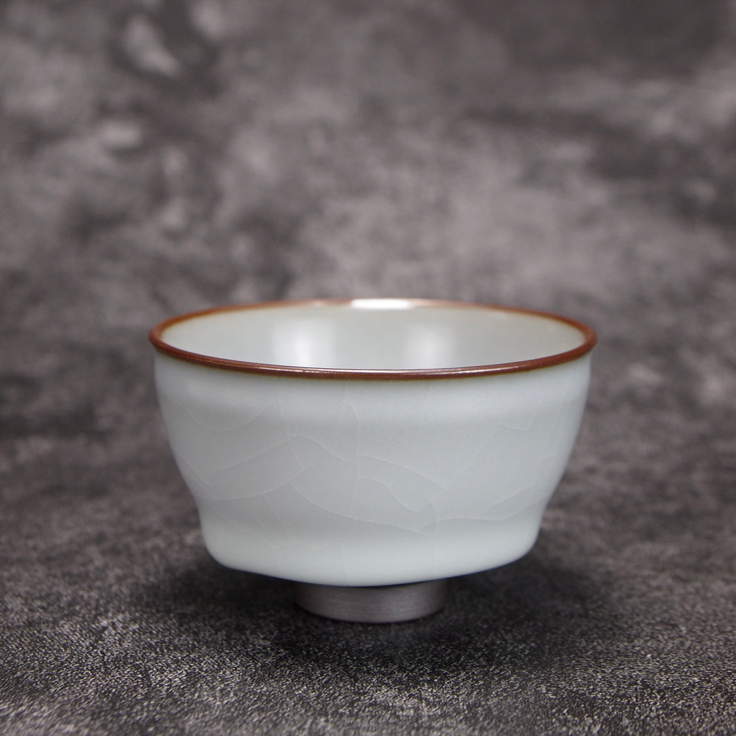 90ml Zen Series Ruyao Shukou Teacup 汝窑束口悟道杯