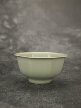 Load image into Gallery viewer, 90ml Renaissance Series Ruyao Octagon Teacup 汝窑复古釉八方杯
