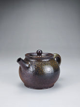 Load image into Gallery viewer, Wood Fired Elegant Nixing Teapot by Li Wenxin 李文新柴烧扁壶 90ml
