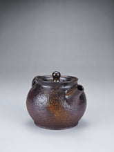 Load image into Gallery viewer, Wood Fired Elegant Nixing Teapot by Li Wenxin 李文新柴烧扁壶 90ml
