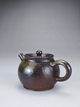 Load image into Gallery viewer, Wood Fired Elegant Nixing Teapot by Li Wenxin 李文新柴烧扁壶 90ml
