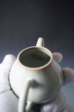 Load image into Gallery viewer, 130ml Pear Moon White Ruyao Teapot by Shan Kilns 善窑月白汝窑梨形
