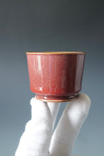 Load image into Gallery viewer, Red Ruyao Yuantong Teacup by Shan Kilns 善窑汝窑霁红圆筒杯 85ml
