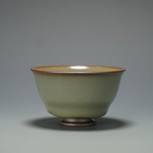 Load image into Gallery viewer, 60ml Shan Kilns Dripping Fenqing Ruyao Teacup 善窑汝窑粉青流釉杯
