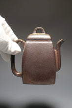 Load image into Gallery viewer, Wood Fired Lao Zini Hanfang Yixing Teapot 柴烧老紫泥汉方 240ml
