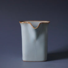 Load image into Gallery viewer, Square Ruyao Fair Cup by Shan Kilns 善窑汝窑公道杯
