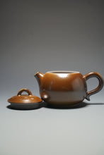 Load image into Gallery viewer, Wood Fired Ringlid Xishi Nixing Teapot by Li Wenxin 李文新柴烧坭兴壶 130ml
