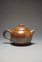 Load image into Gallery viewer, Wood Fired Ringlid Xishi Nixing Teapot by Li Wenxin 李文新柴烧坭兴壶 135ml
