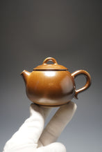 Load image into Gallery viewer, Wood Fired Ringlid Xishi Nixing Teapot by Li Wenxin 李文新柴烧坭兴壶 130ml
