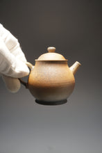 Load image into Gallery viewer, Wood Fired Panhu Nixing Teapot by Li Wenxin 李文新柴烧坭兴壶 125ml
