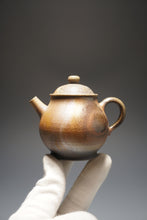 Load image into Gallery viewer, Wood Fired Panhu Nixing Teapot by Li Wenxin 李文新柴烧坭兴壶 125ml
