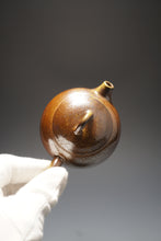 Load image into Gallery viewer, Wood Fired Ringlid Xishi Nixing Teapot by Li Wenxin 李文新柴烧坭兴壶 135ml
