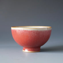 Load image into Gallery viewer, Red Ruyao Chicken Heart Teacup Style 1 by Shan Kilns 善窑汝窑霁红鸡心杯 105ml
