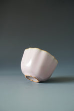 Load image into Gallery viewer, 75ml Pink Ruyao Lobed Teacup by Shan Kilns 善窑粉红汝窑杯
