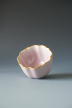 Load image into Gallery viewer, 75ml Pink Ruyao Lobed Teacup by Shan Kilns 善窑粉红汝窑杯
