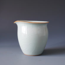 Load image into Gallery viewer, Magnolia Azure Ruyao Fair Cup by Shan Kilns 善窑汝窑天青公道杯 200ml

