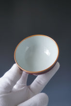 Load image into Gallery viewer, Red Ruyao Chicken Heart Teacup Style 1 by Shan Kilns 善窑汝窑霁红鸡心杯 105ml
