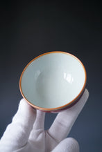 Load image into Gallery viewer, Red Ruyao Chicken Heart Teacup Style 1 by Shan Kilns 善窑汝窑霁红鸡心杯 105ml
