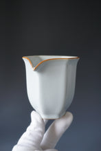 Load image into Gallery viewer, Moon White Ruyao Hexagon Fair Cup by Shan Kilns 善窑月白汝窑六角公道杯 240ml
