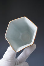 Load image into Gallery viewer, Moon White Ruyao Hexagon Fair Cup by Shan Kilns 善窑月白汝窑六角公道杯 240ml
