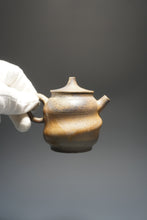 Load image into Gallery viewer, Wood Fired Swirly Nixing Teapot by Li Wenxin 李文新柴烧坭兴螺旋 130ml
