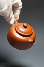 Load image into Gallery viewer, Fully Handmade Zhuni Dezhong Teapot by Yu Bo 全手工余波极品朱泥小德钟 140ml
