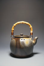 Load image into Gallery viewer, Wood Fired Huanglong Shan Zini Yixing Clay Round Kettle No.1 柴烧夹砂黄龙山紫泥烧水壶 820ml
