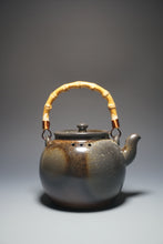 Load image into Gallery viewer, Wood Fired Huanglong Shan Zini Yixing Clay Round Kettle No.2 柴烧夹砂黄龙山紫泥烧水壶 820ml
