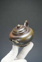 Load image into Gallery viewer, Wood Fired No.4 Mine Lao Zini Xiaoying Yixing Teapot 柴烧四号井紫泥笑樱 220ml
