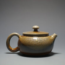 Load image into Gallery viewer, Wood Fired Bianhu Nixing Teapot by Li Wenxin 李文新柴烧坭兴扁壶 145ml
