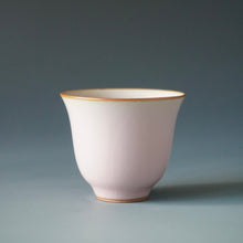 Load image into Gallery viewer, Pink Ruyao Tall Teacup by Shan Kilns 善窑粉红汝窑仰钟杯 70ml
