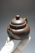 Load image into Gallery viewer, Fanggu Dark Nixing Teapot by Li Wenxin 李文新坭兴仿古 (深) 130ml
