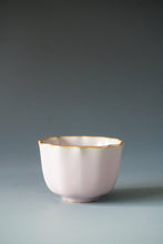 Load image into Gallery viewer, Pink Ruyao Lobed Teacup by Shan Kilns 善窑粉红汝窑荷叶杯 70ml
