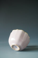 Load image into Gallery viewer, Pink Ruyao Lobed Teacup by Shan Kilns 善窑粉红汝窑荷叶杯 70ml
