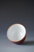 Load image into Gallery viewer, Red Ruyao Teacup by Shan Kilns 善窑汝窑霁红直身盏 80ml

